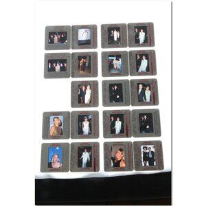 Lot of 19 color mounted slides of Sharon Stone